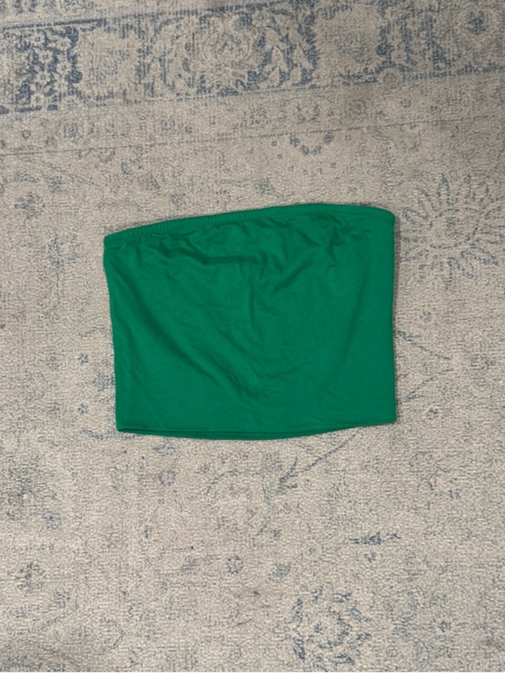 Match Green Strapless Tube Top